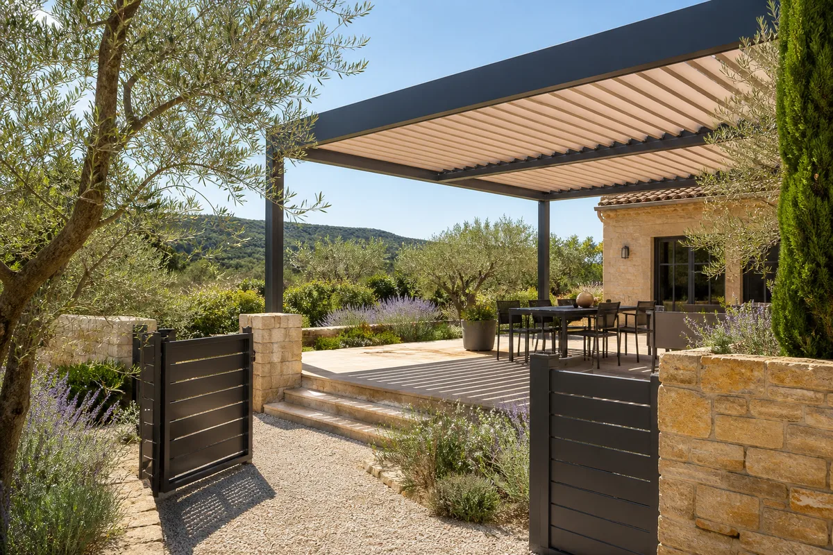 Pergola bioclimatique ou à toile : le comparatif avant de choisir